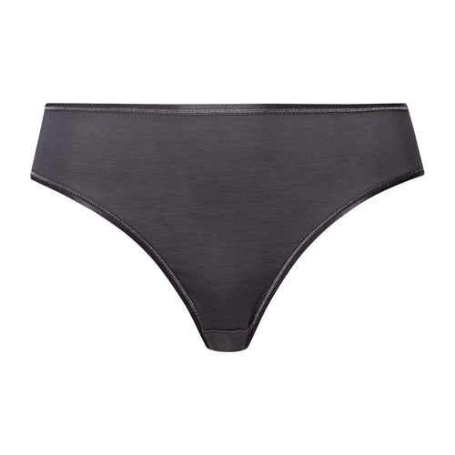Cotton Seamless Hi Cut Brief | Black Pearl 71626-2183