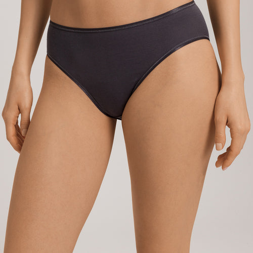 Cotton Seamless Hi Cut Brief | Black Pearl 71626-2183