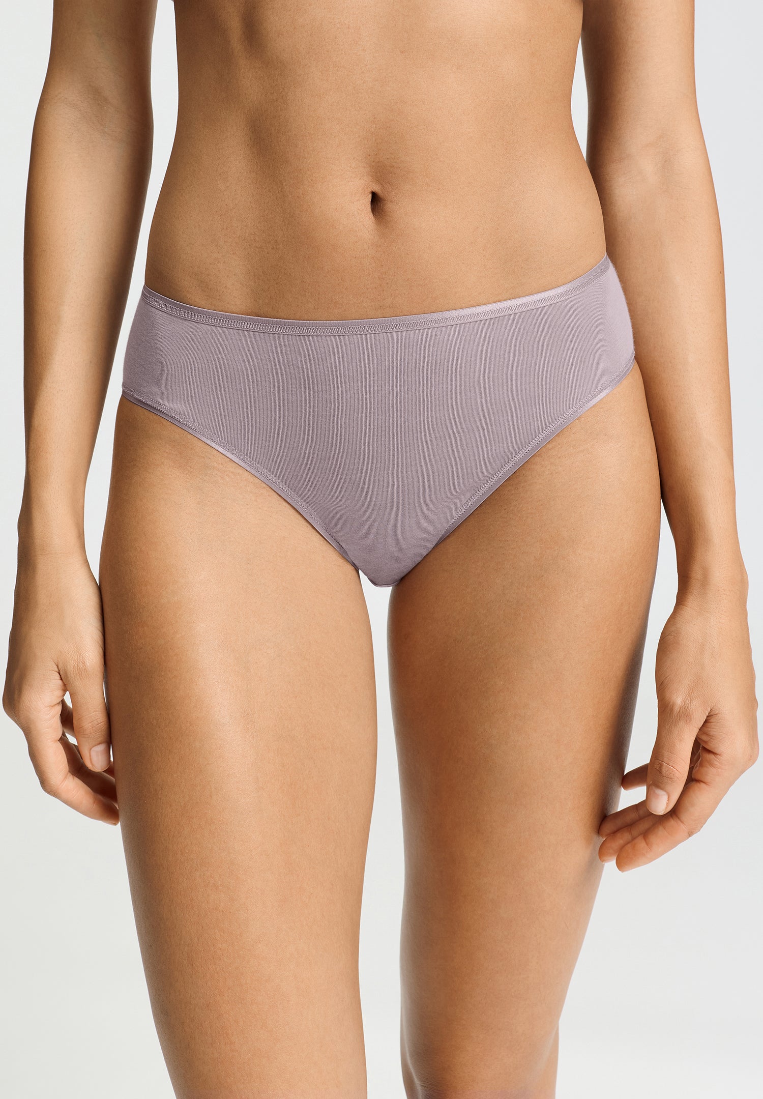 Cotton Seamless Cotton High Cut Full Brief | Stormy Rose 71626-2467