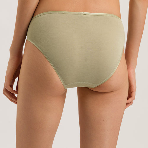 71626 Cotton Seamless Full High Cut Brief - 2720 Moss Green