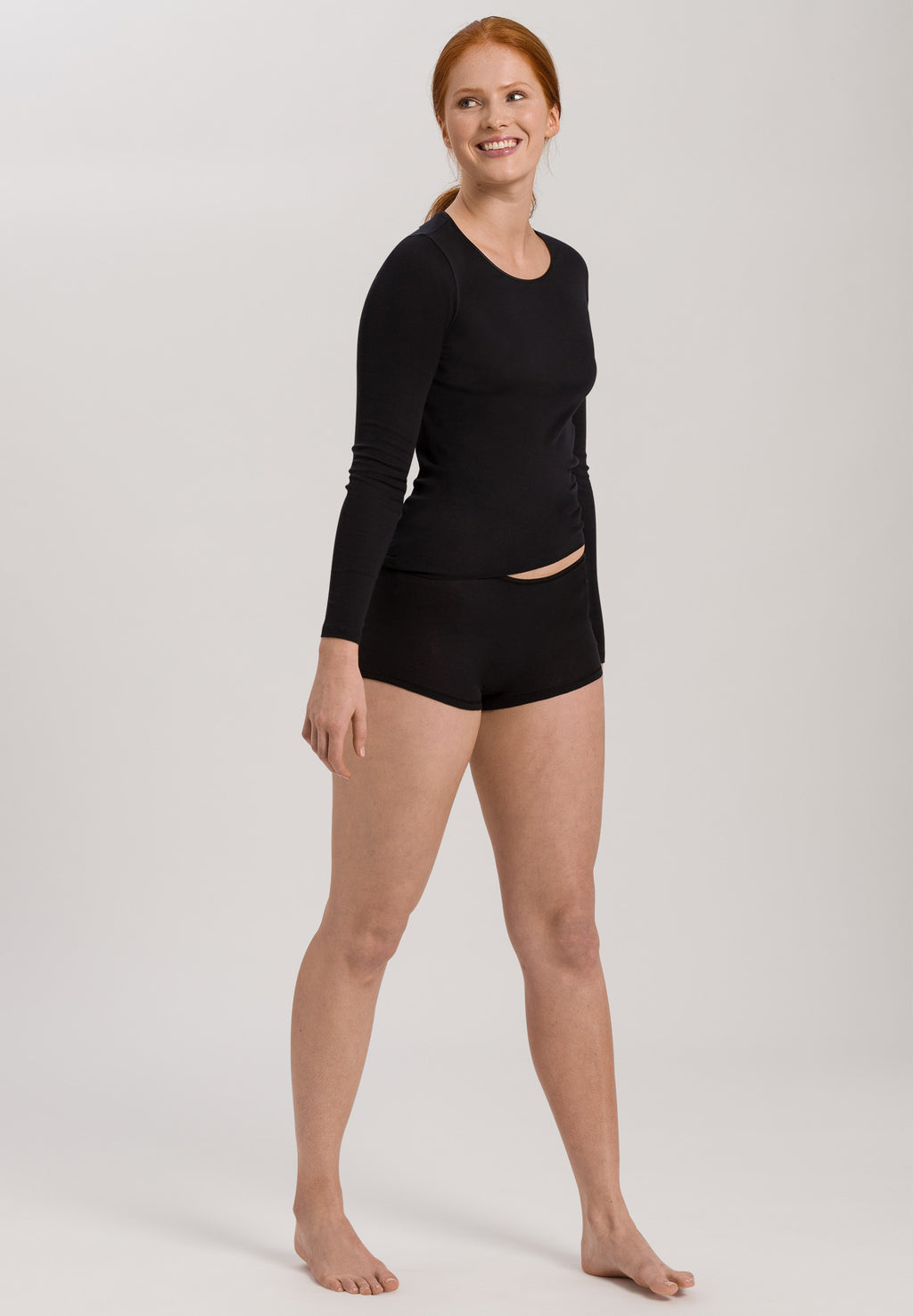 71631 Cotton Seamless Boyleg - 019 Black