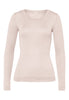 71655 Silk/Cashmere Long Sleeve Shirt - 1203 Vanilla