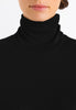 71659 Silk/Cashmere Turtleneck Shirt - 019 Black