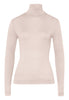 71659 Silk/Cashmere Turtleneck Shirt - 1203 Vanilla