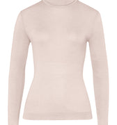 71659 Silk/Cashmere Turtleneck Shirt - 1203 Vanilla