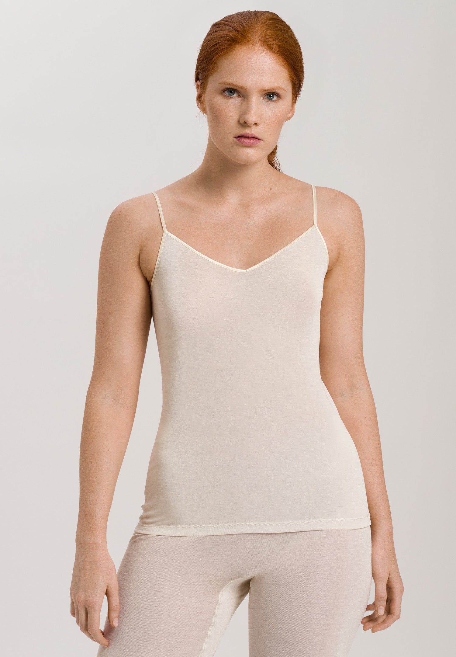 71716 Pure Silk Spaghetti Cami - 116 Pale Cream