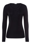 71719 Pure Silk Long Slv Shirt - 019 Black