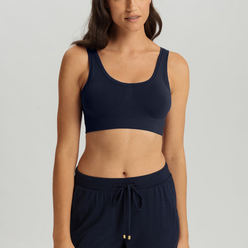 Touch Feeling Crop Top Padded | Deep Navy 71806-1610