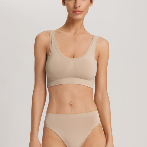 Touch Feeling Crop Top Padded | Coffee Quartz 71806-2216
