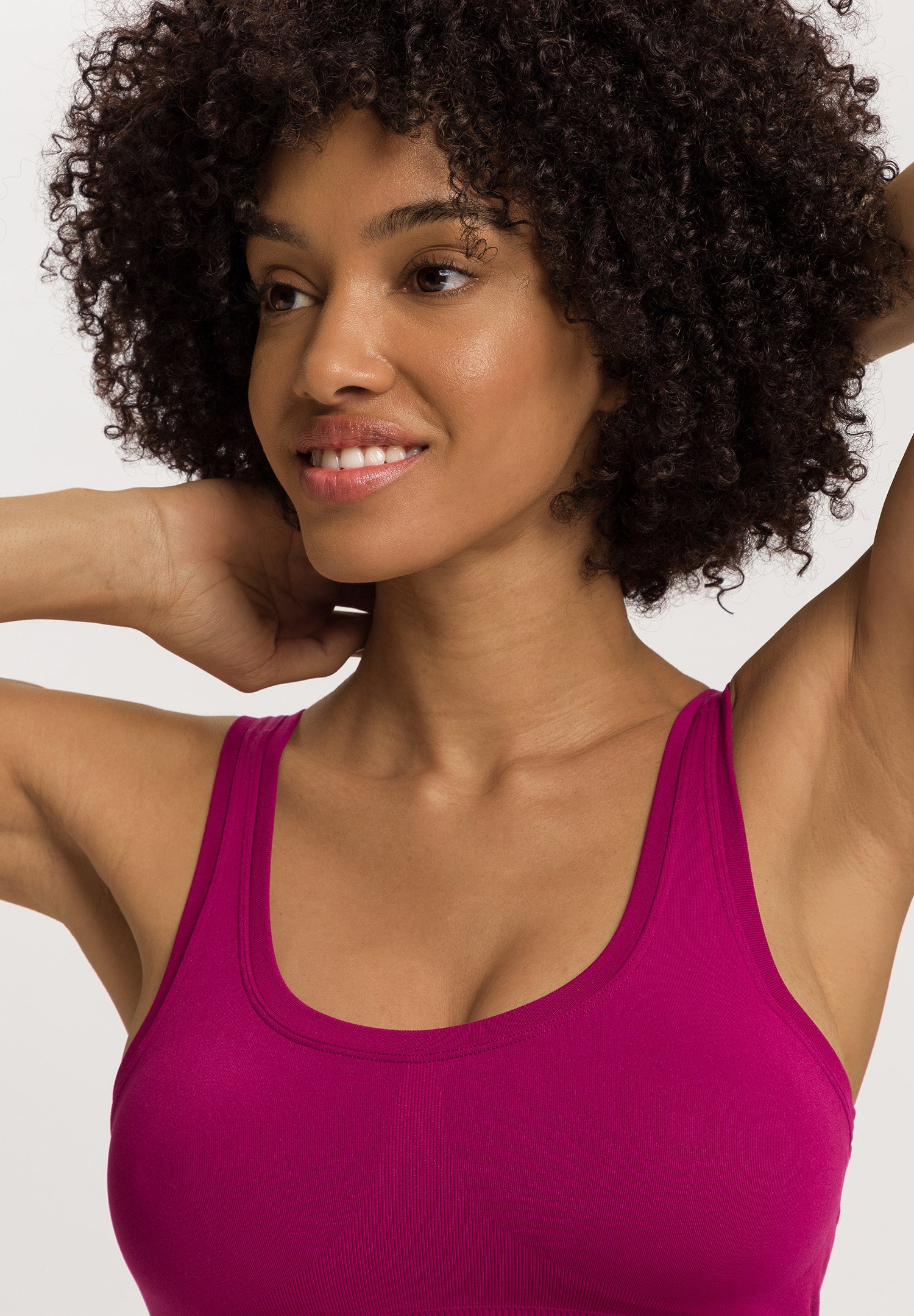 Touch Feeling Crop Top Padded | Pink Tourmaline 71806-2473