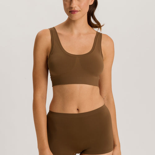 Touch Feeling Crop Top Padded | Mochaccino 71806-2757