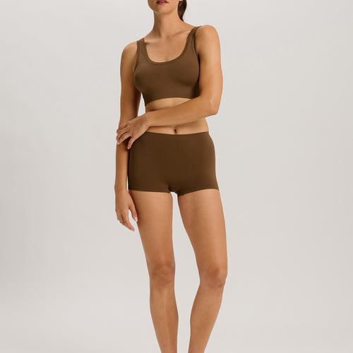 Touch Feeling Crop Top Padded | Mochaccino 71806-2757