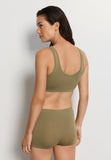 Touch Feeling Crop Top | Covert Green 71810-2727