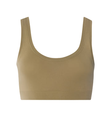 Touch Feeling Crop Top | Covert Green 71810-2727