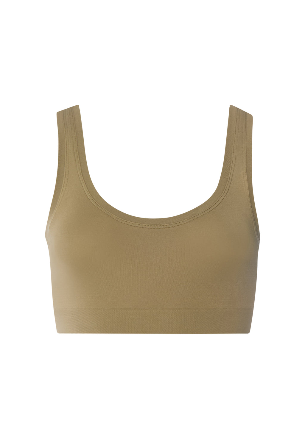 Touch Feeling Crop Top | Covert Green 71810-2727