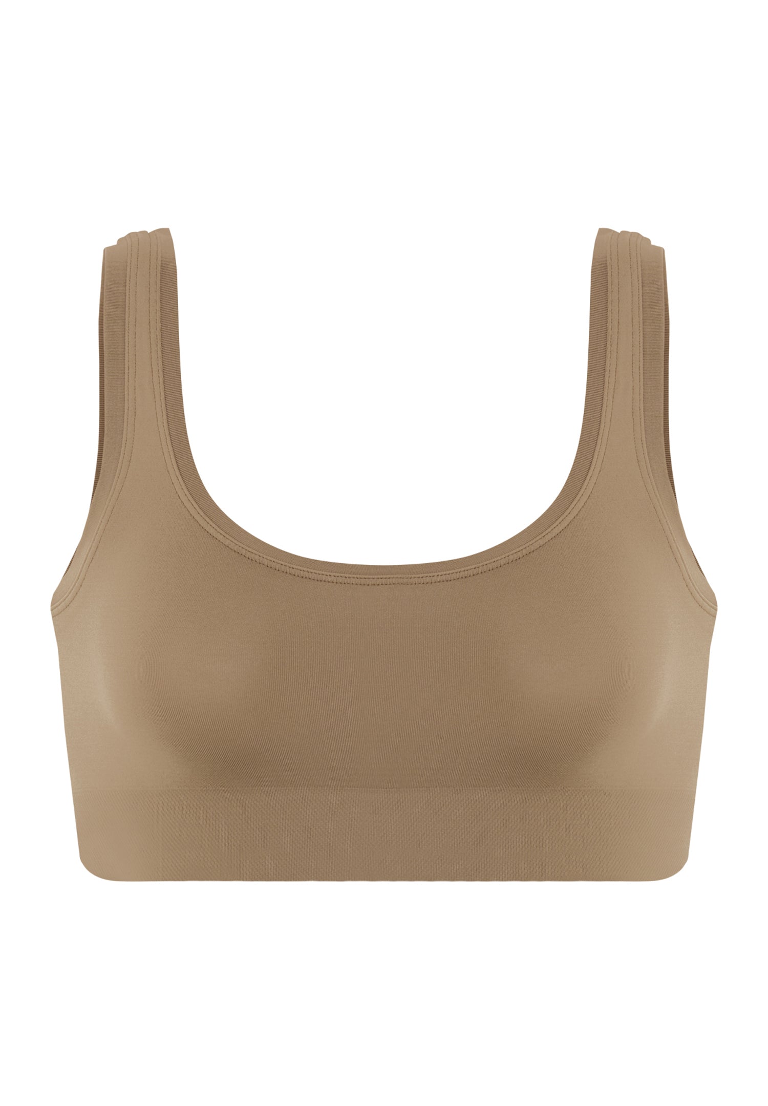 Touch Feeling Crop Top | Suede Camel 71810-2825