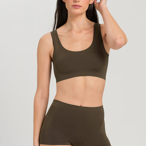 71810 Touch Feeling Crop Top - 2845 Wood