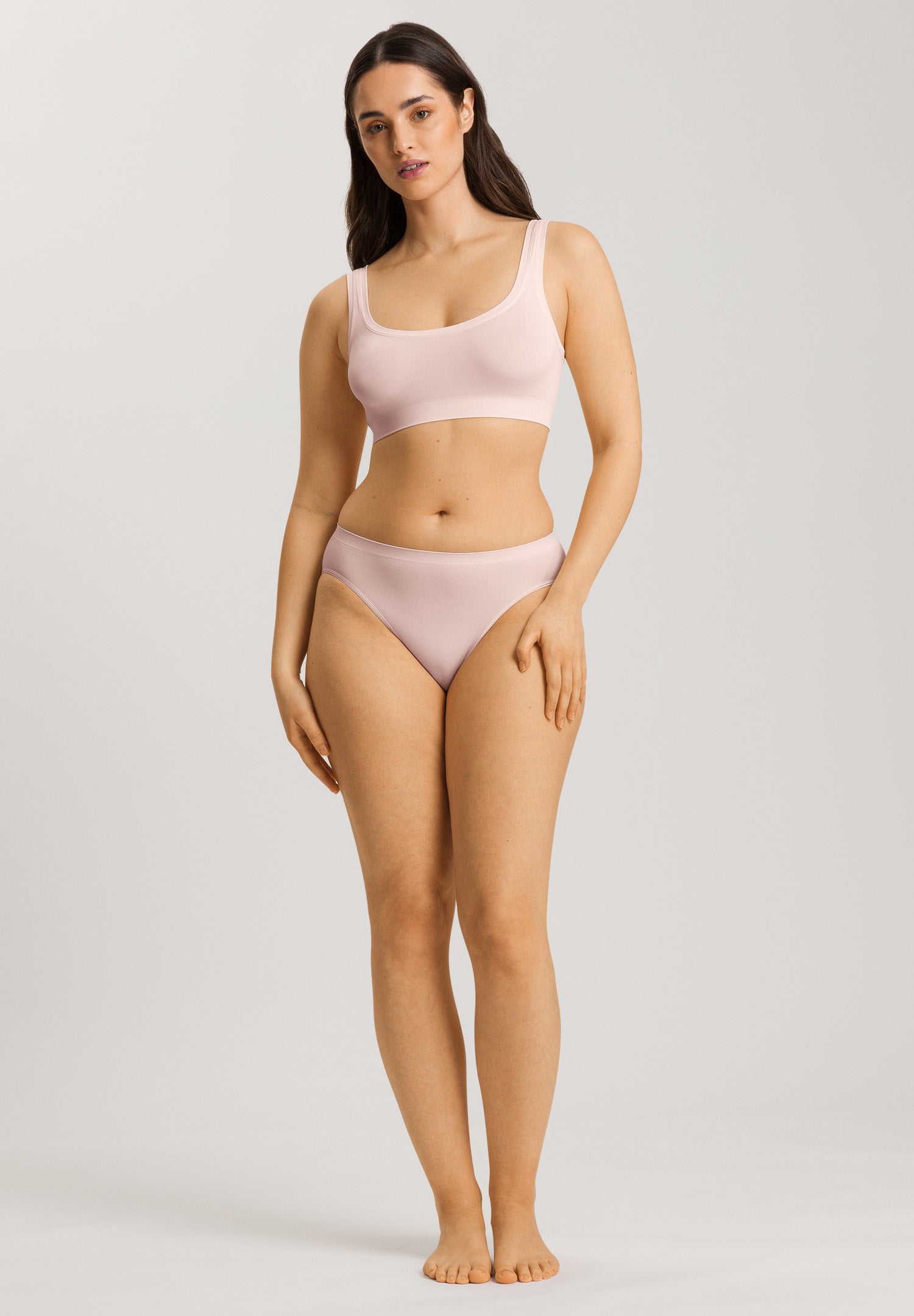 71812 Touch Feeling Hi Cut Brief - 1393 Rose Cream