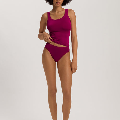 Touch Feeling Round Neck Tank Top | Pink Tourmaline 71814-2473