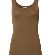 Touch Feeling Round Neck Tank Top | Mochaccino 71814-2757