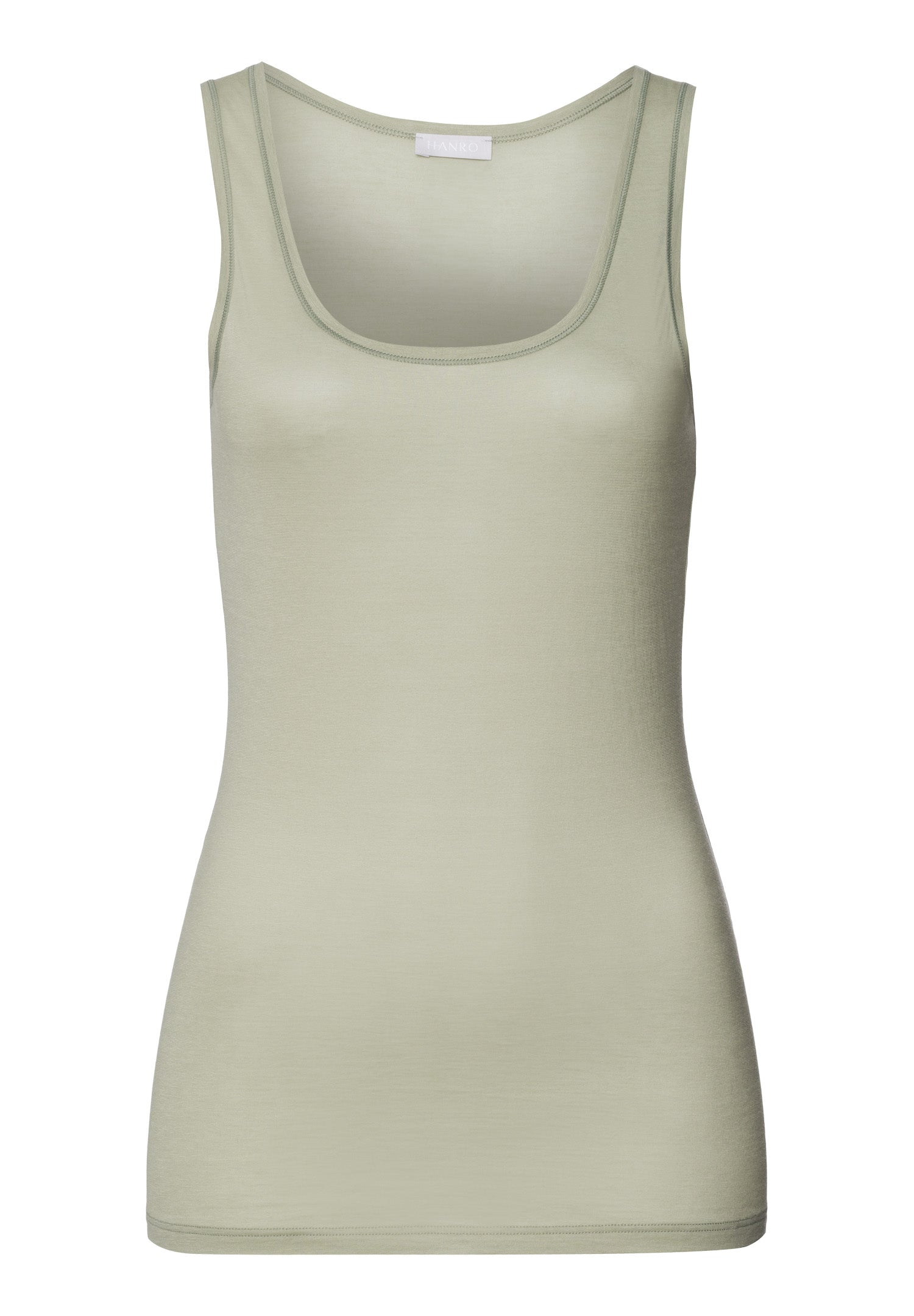 Ultralight Cotton Round Neck Tank Top | Crystal Green 71821-2732