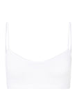 71824 Touch Feeling Spaghetti Crop Top - 101 White