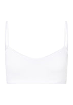 71824 Touch Feeling Spaghetti Crop Top - 101 White