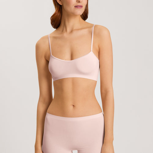 71824 Touch Feeling Spaghetti Crop Top - 1393 Rose Cream