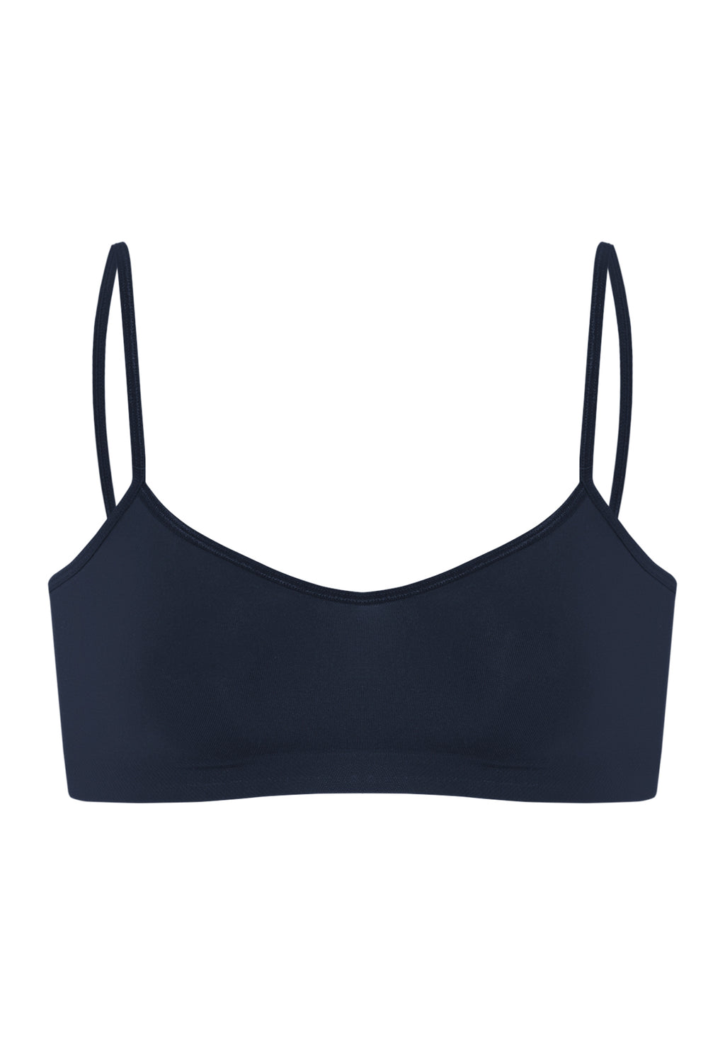 Touch Feeling Spaghetti Crop Top | Deep Navy 71824-1610