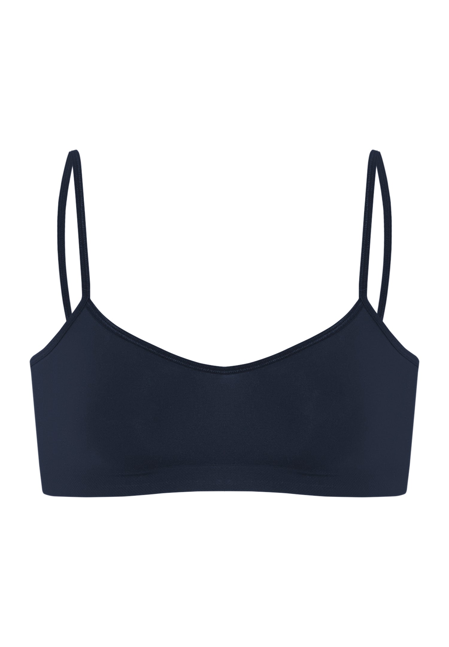 Touch Feeling Spaghetti Crop Top | Deep Navy 71824-1610