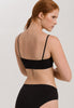 71824 Touch Feeling Spaghetti Crop Top - 199 Black