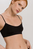 71824 Touch Feeling Spaghetti Crop Top - 199 Black