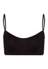 71824 Touch Feeling Spaghetti Crop Top - 199 Black