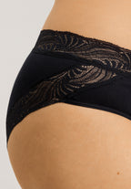 71835 Cotton Delight Hi Cut Brief - 019 Black