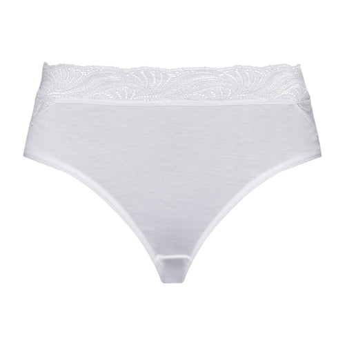 71835 Cotton Delight Hi Cut Brief - 101 White