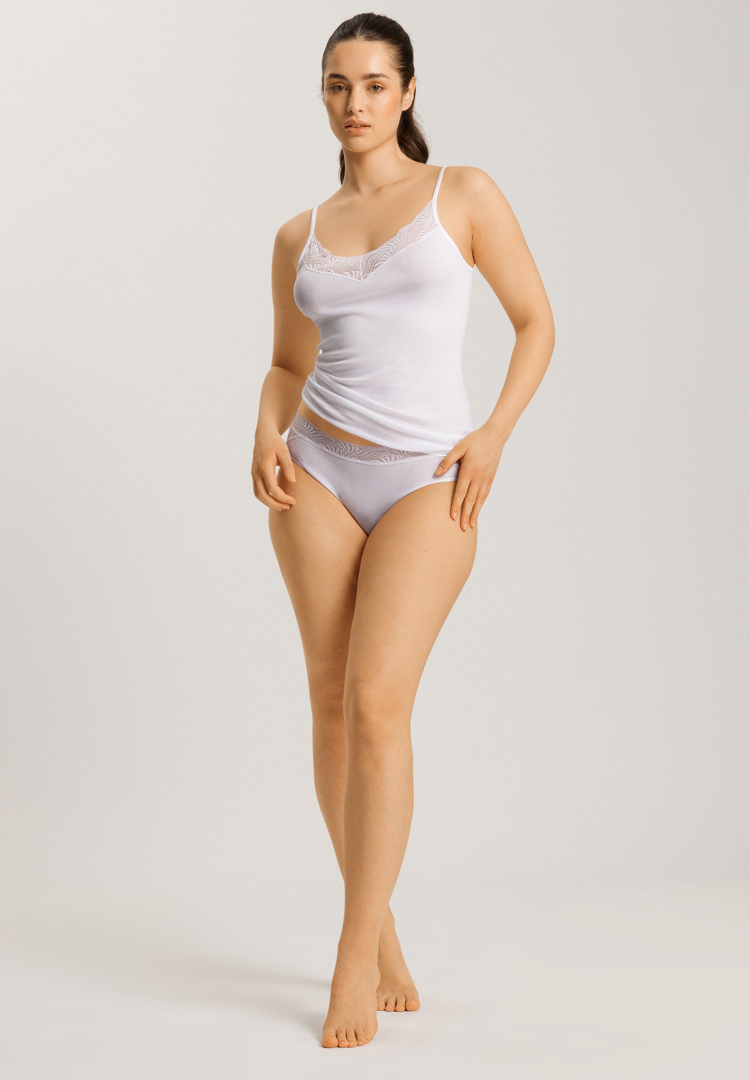 71836 Cotton Delight Spaghetti Cami - 101 White