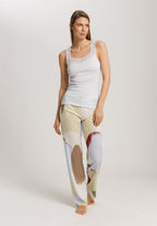 Cotton Delight Lace-Trim Cotton Tank Top | Powder Blue 71837-2512