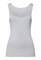 Cotton Delight Lace-Trim Cotton Tank Top | Powder Blue 71837-2512