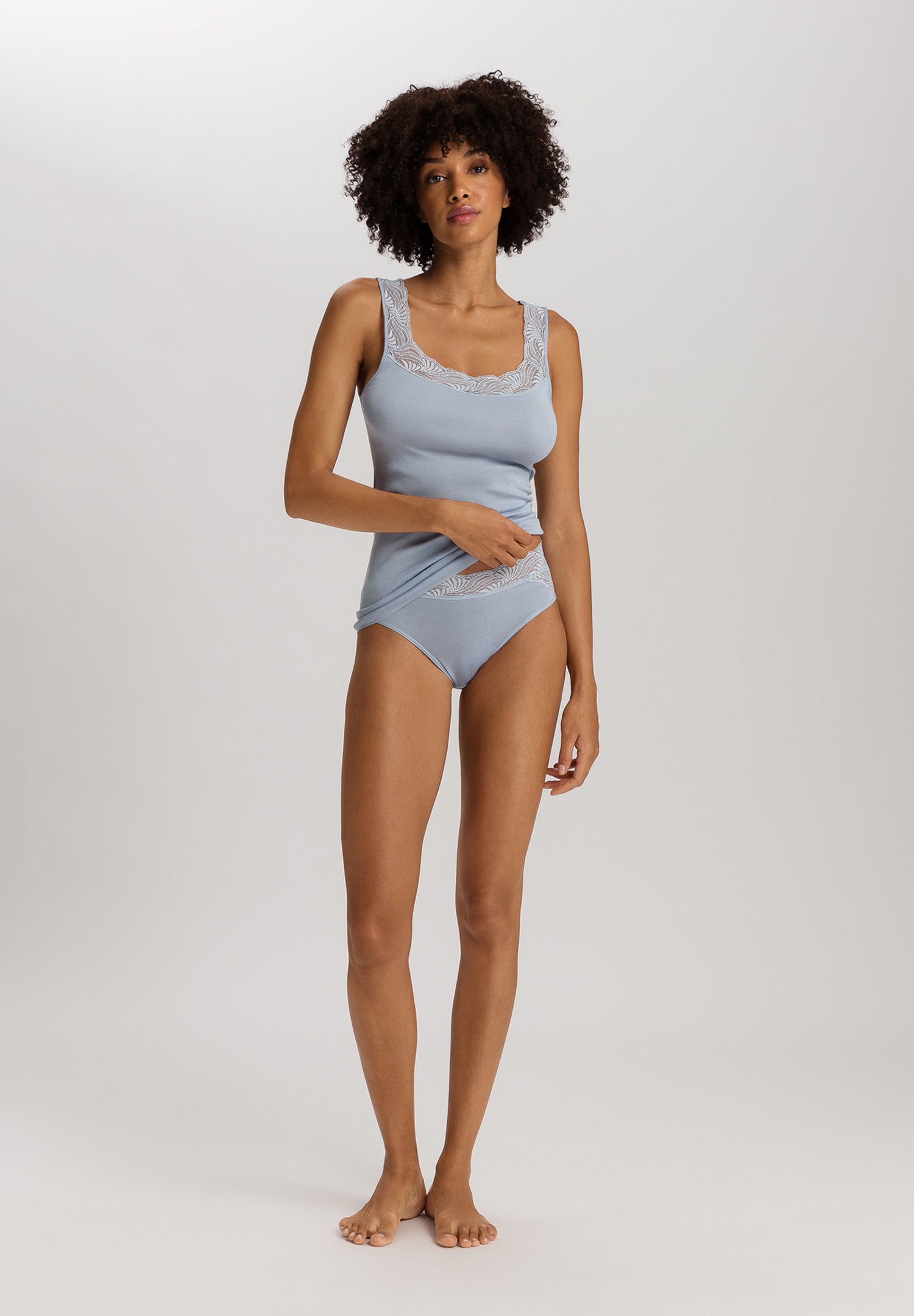 Cotton Delight Lace-Trim Cotton Tank Top | Sea Breeze 71837-2622