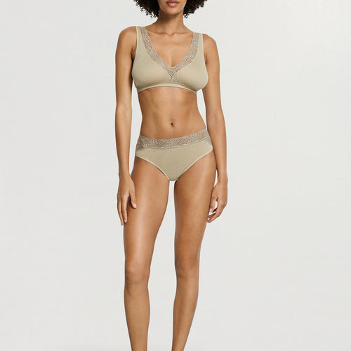 Cotton Delight Lace Trim Cotton Soft Cup Bra | Olive Stem 71838-2661