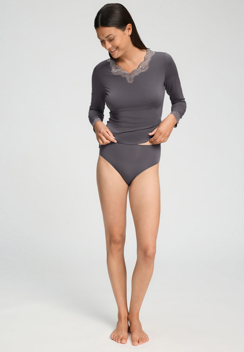 Dana Lace Back Tencel™ Full High Cut Brief | Boulevard 71842-2687