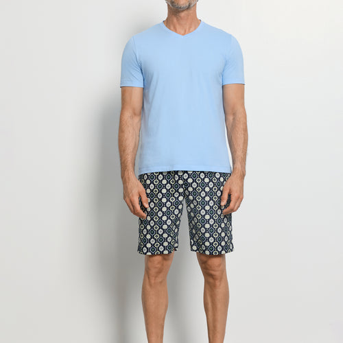 Night And Day S/Slv Pajama | Stitched Minimal 72353-1231