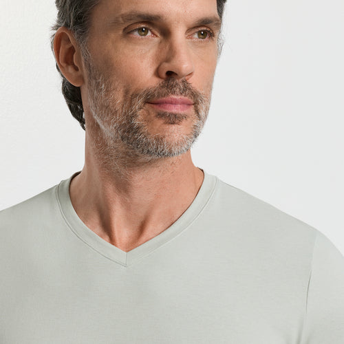 Night And Day S/Slv Pajama | Mineral Green 72353-2168