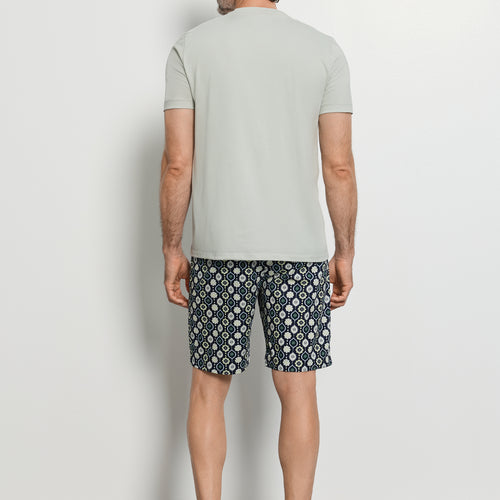 Night And Day S/Slv Pajama | Mineral Green 72353-2168