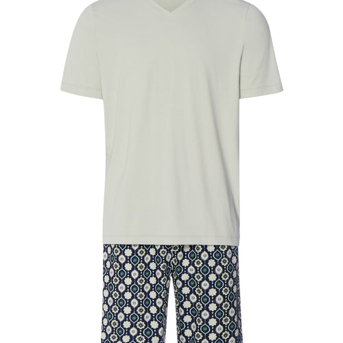 Night And Day S/Slv Pajama | Mineral Green 72353-2168