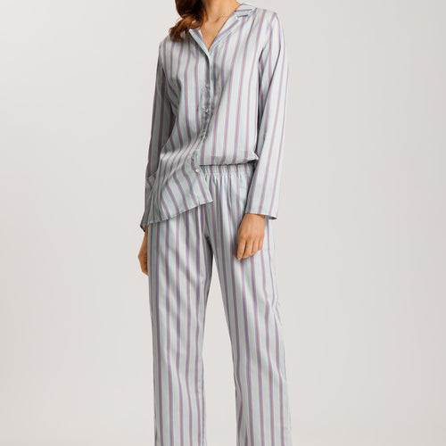 Sleep And Lounge Long Sleeve Pajama Set | Balanced Stripe 72414-2164