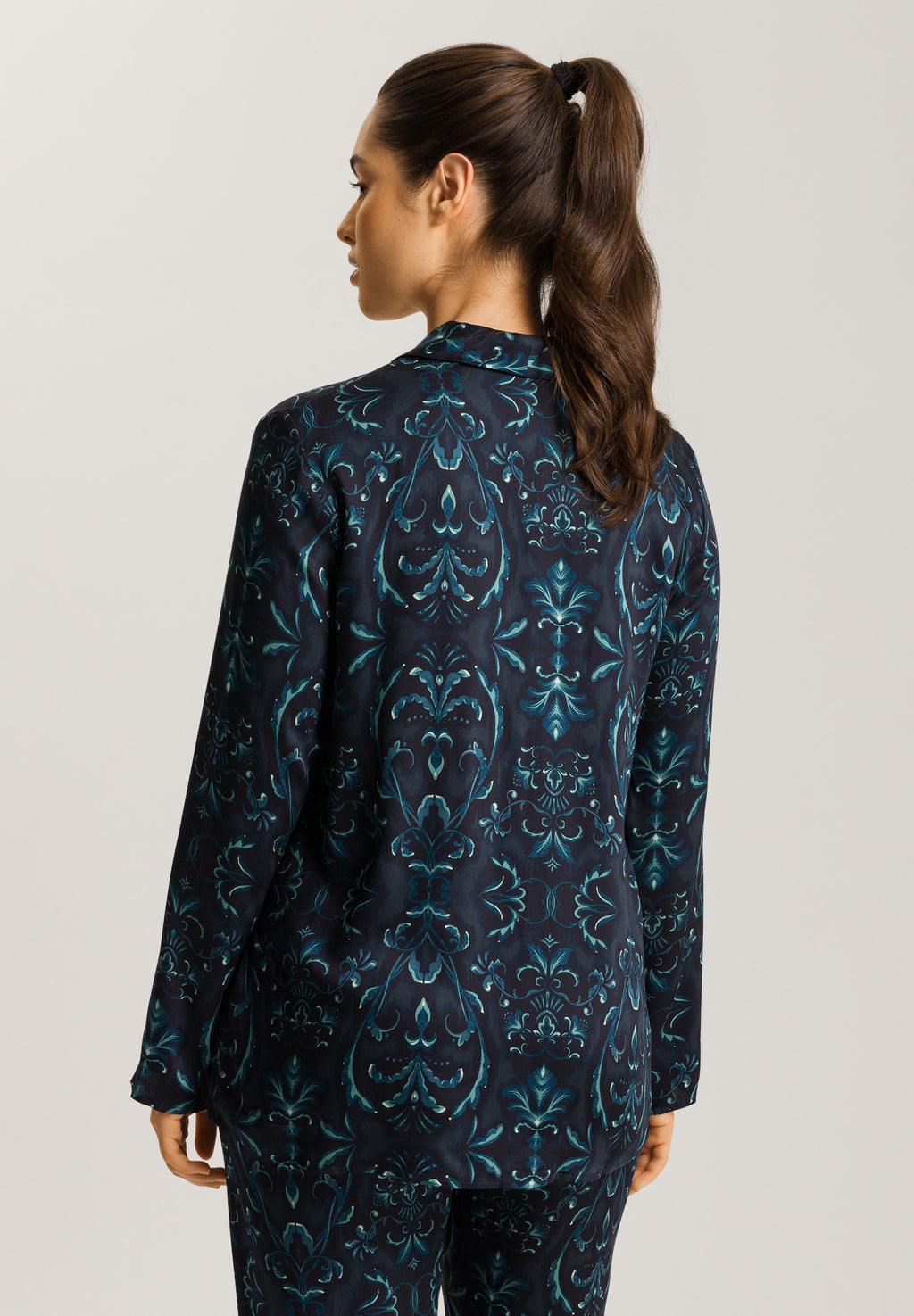 Marlene Long Sleeve Pajama Set | Glowing Damask 72415-2163