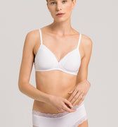 72432 Cotton Lace Spacer Soft Cup Bra - 101 White