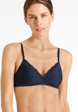 72432 Cotton Lace Spacer Soft Cup Bra - 1610 Deep Navy