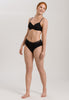 72433 Cotton Lace Spacer T-Shirt Bra - 019 Black
